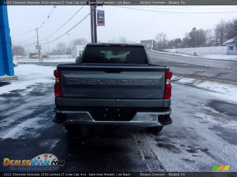 2022 Chevrolet Silverado 1500 Limited LT Crew Cab 4x4 Satin Steel Metallic / Jet Black Photo #4