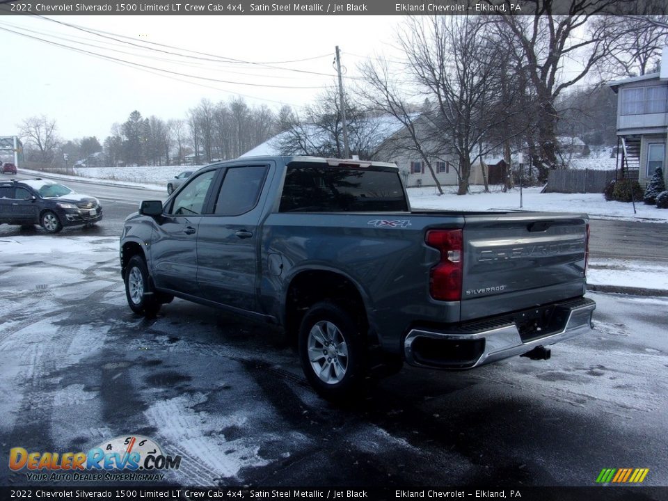 2022 Chevrolet Silverado 1500 Limited LT Crew Cab 4x4 Satin Steel Metallic / Jet Black Photo #5