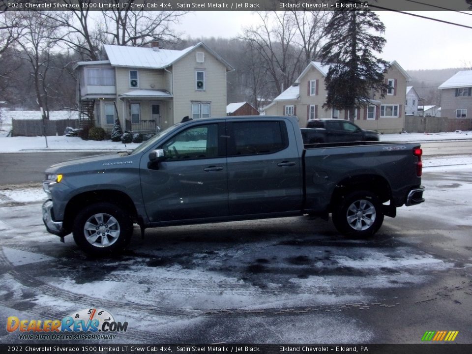 2022 Chevrolet Silverado 1500 Limited LT Crew Cab 4x4 Satin Steel Metallic / Jet Black Photo #6