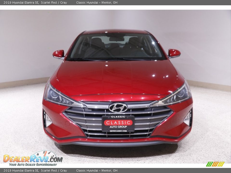 2019 Hyundai Elantra SE Scarlet Red / Gray Photo #2