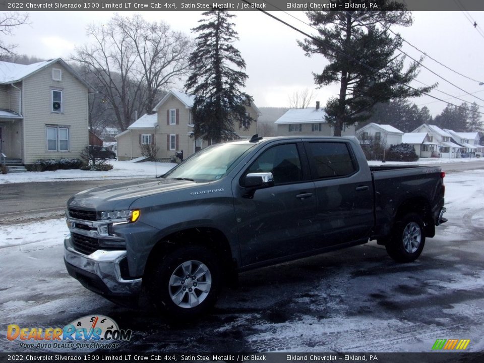 2022 Chevrolet Silverado 1500 Limited LT Crew Cab 4x4 Satin Steel Metallic / Jet Black Photo #7