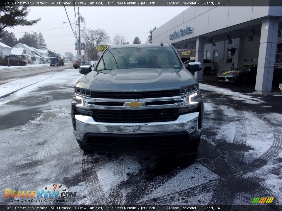 2022 Chevrolet Silverado 1500 Limited LT Crew Cab 4x4 Satin Steel Metallic / Jet Black Photo #8