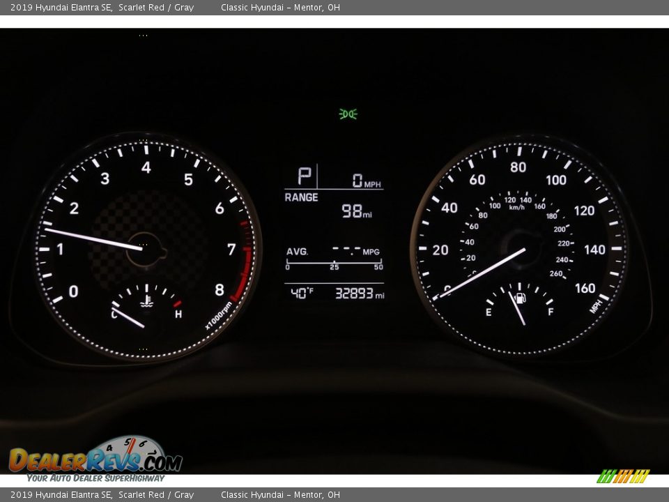 2019 Hyundai Elantra SE Scarlet Red / Gray Photo #8
