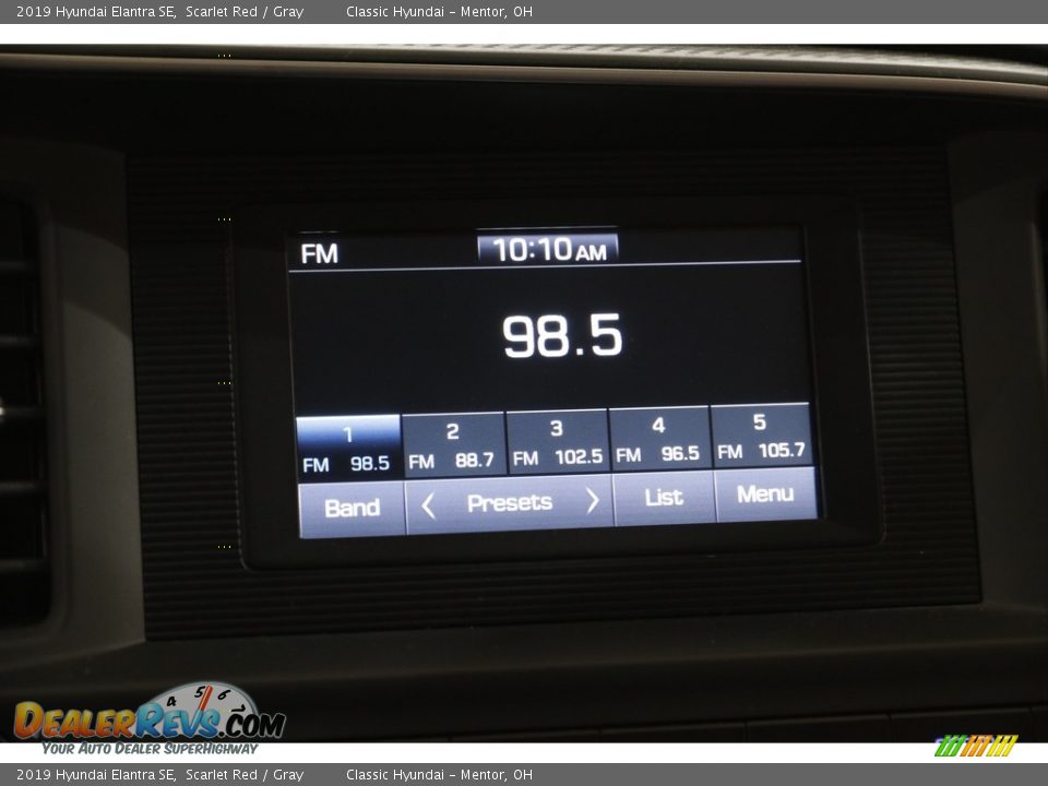 2019 Hyundai Elantra SE Scarlet Red / Gray Photo #10