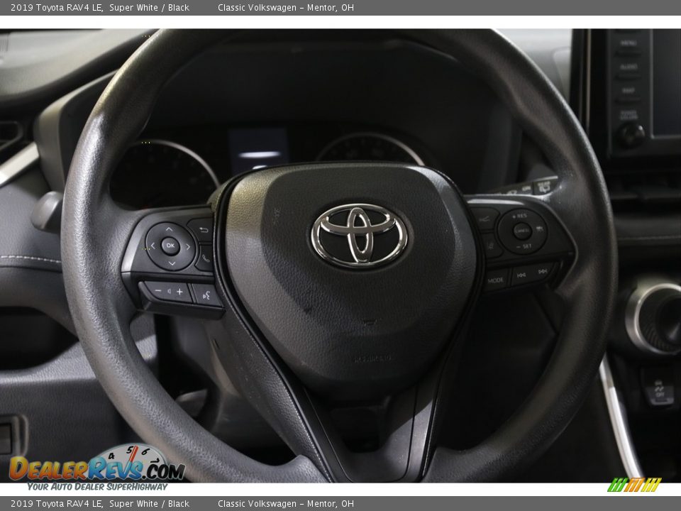 2019 Toyota RAV4 LE Super White / Black Photo #7