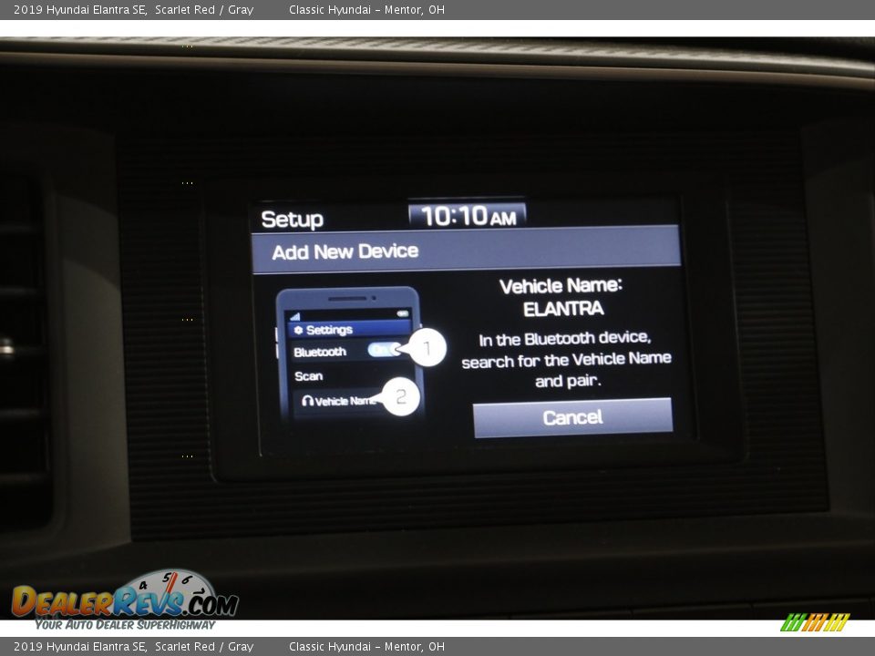 2019 Hyundai Elantra SE Scarlet Red / Gray Photo #11