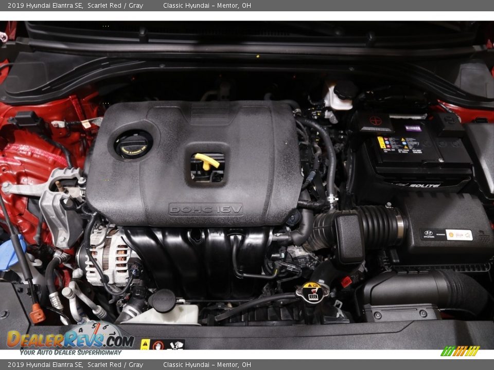 2019 Hyundai Elantra SE Scarlet Red / Gray Photo #18