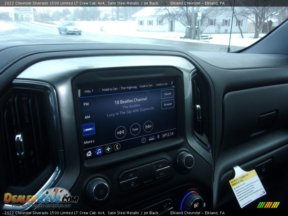 2022 Chevrolet Silverado 1500 Limited LT Crew Cab 4x4 Satin Steel Metallic / Jet Black Photo #25