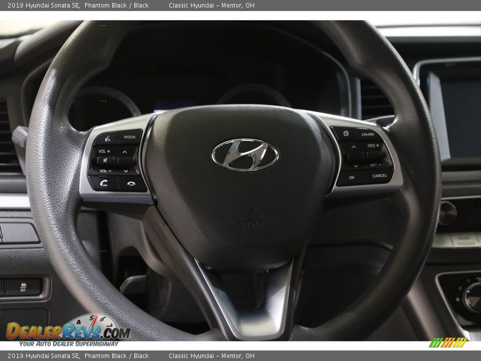 2019 Hyundai Sonata SE Phantom Black / Black Photo #7