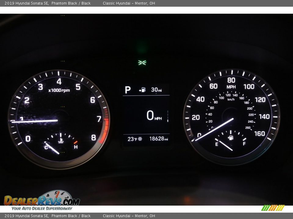 2019 Hyundai Sonata SE Phantom Black / Black Photo #8