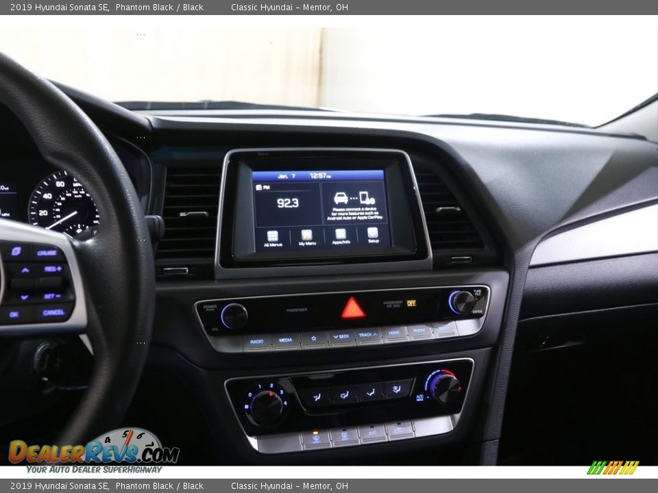 2019 Hyundai Sonata SE Phantom Black / Black Photo #9