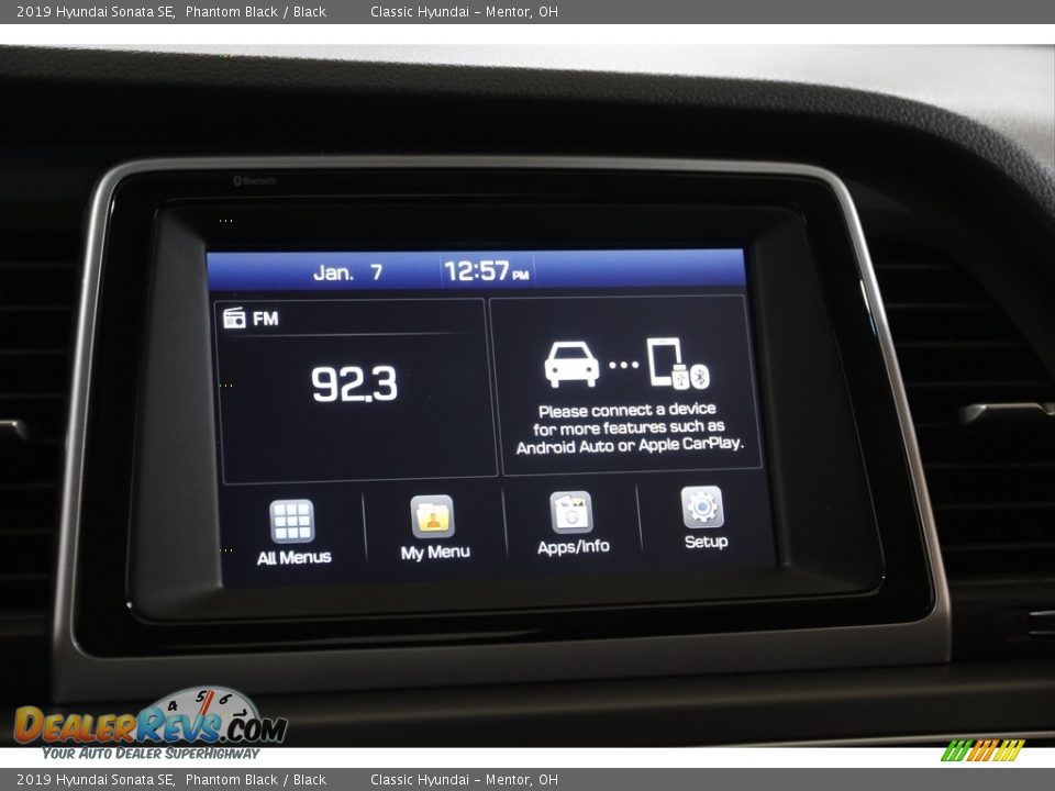 2019 Hyundai Sonata SE Phantom Black / Black Photo #10