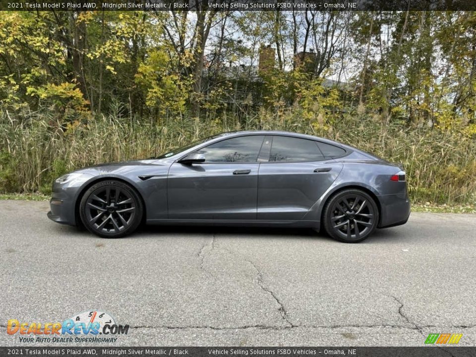 Midnight Silver Metallic 2021 Tesla Model S Plaid AWD Photo #2