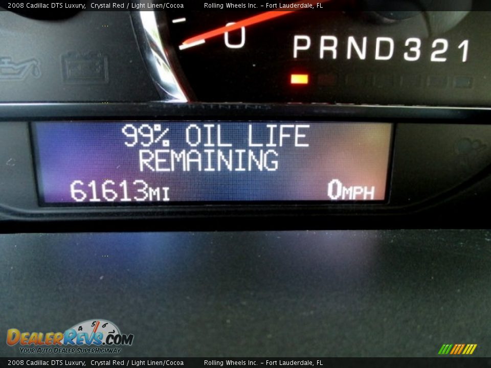 2008 Cadillac DTS Luxury Crystal Red / Light Linen/Cocoa Photo #4