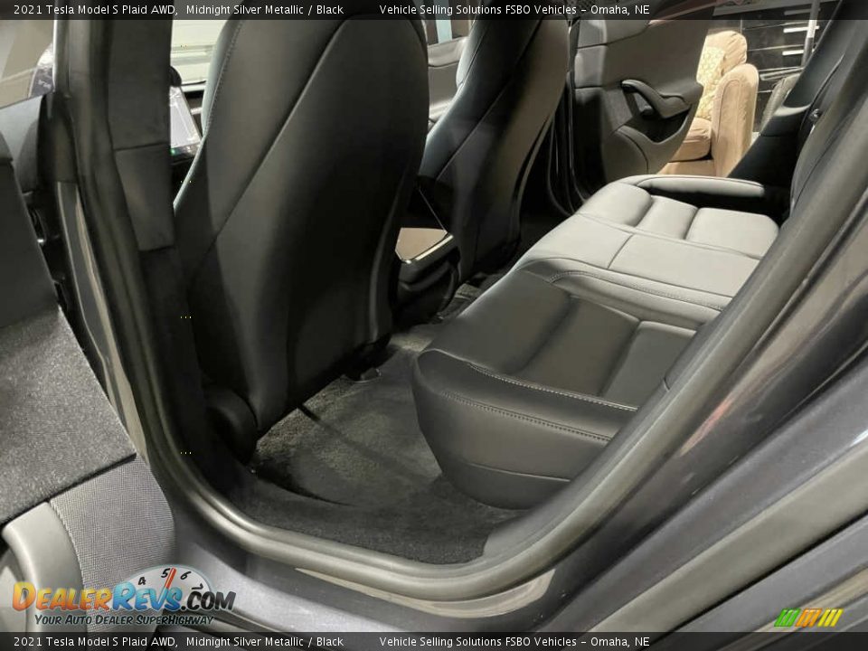 Rear Seat of 2021 Tesla Model S Plaid AWD Photo #5