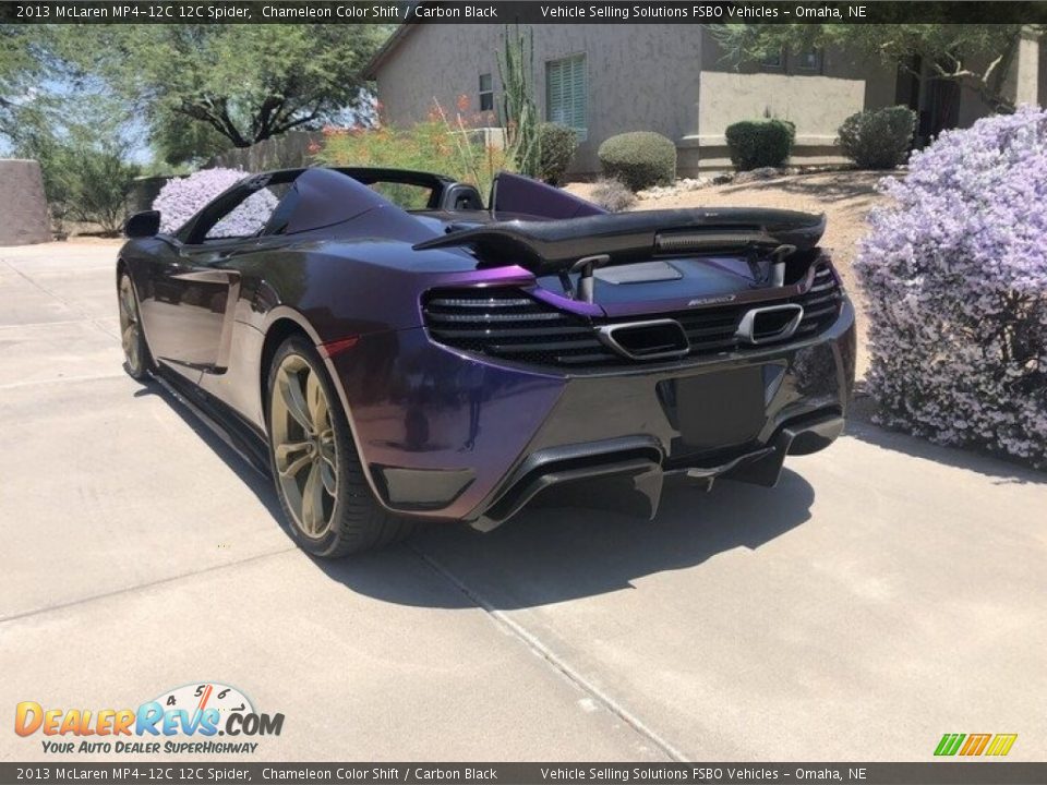 2013 McLaren MP4-12C 12C Spider Chameleon Color Shift / Carbon Black Photo #4