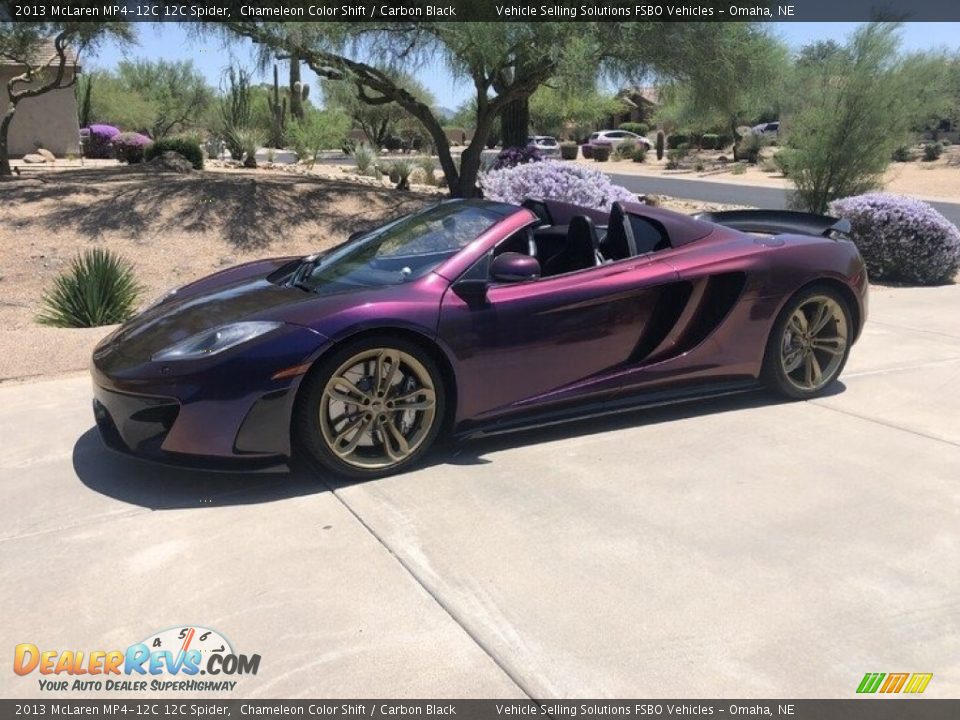 2013 McLaren MP4-12C 12C Spider Chameleon Color Shift / Carbon Black Photo #5