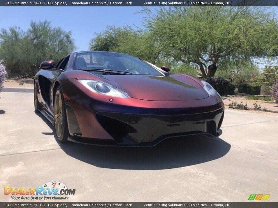 2013 McLaren MP4-12C 12C Spider Chameleon Color Shift / Carbon Black Photo #6