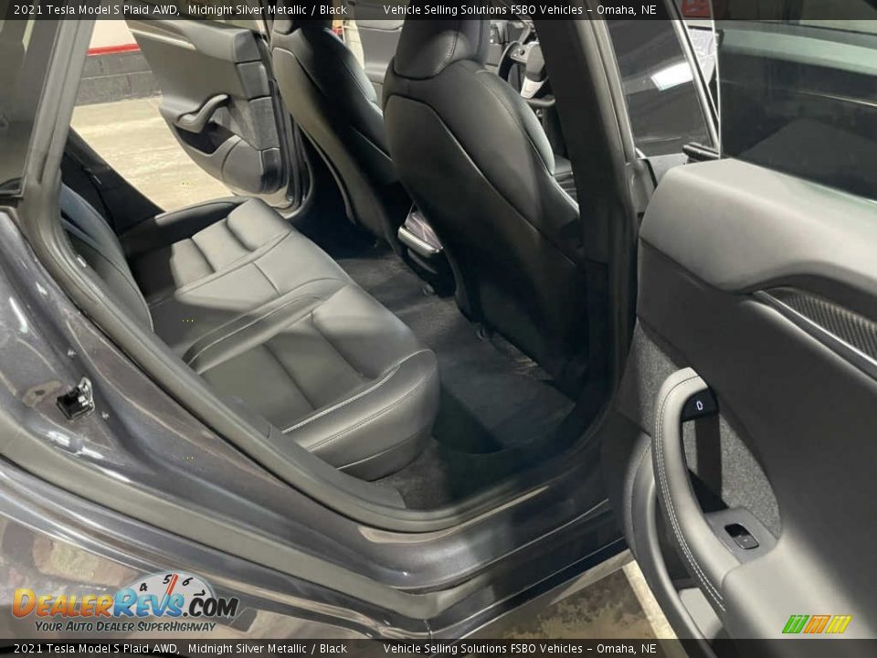 Rear Seat of 2021 Tesla Model S Plaid AWD Photo #9