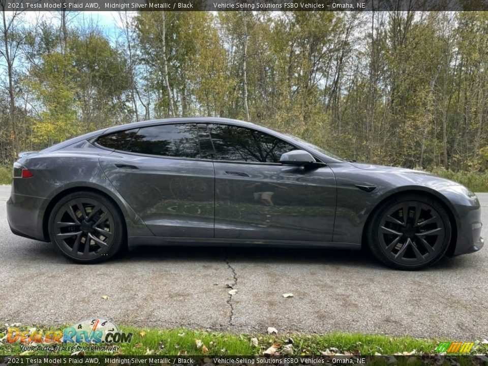 Midnight Silver Metallic 2021 Tesla Model S Plaid AWD Photo #12