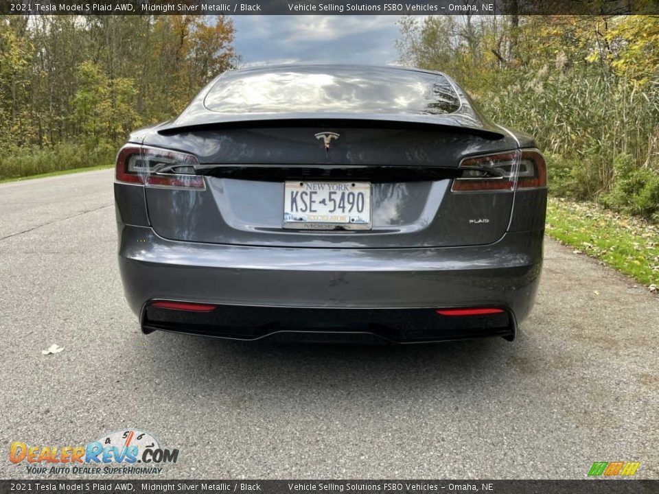 2021 Tesla Model S Plaid AWD Midnight Silver Metallic / Black Photo #14