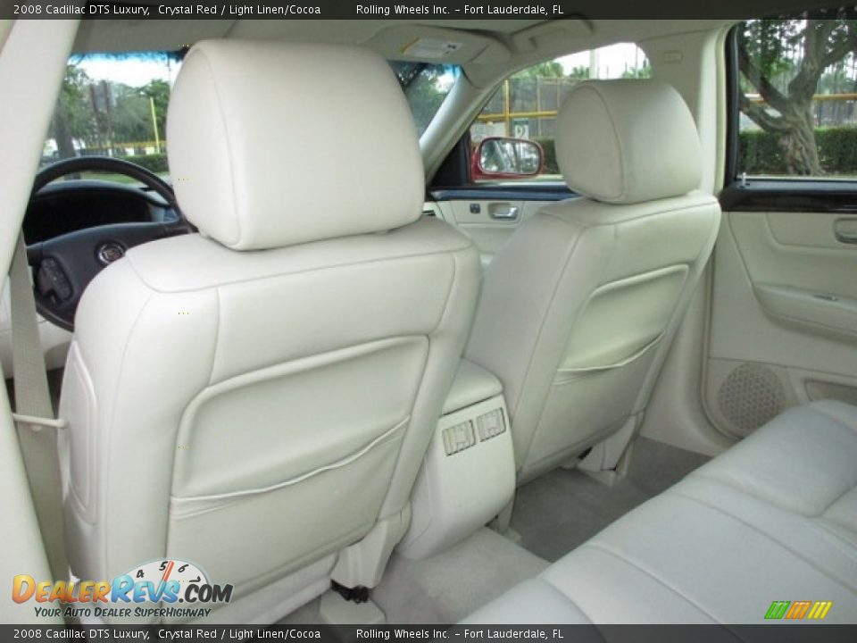 2008 Cadillac DTS Luxury Crystal Red / Light Linen/Cocoa Photo #19