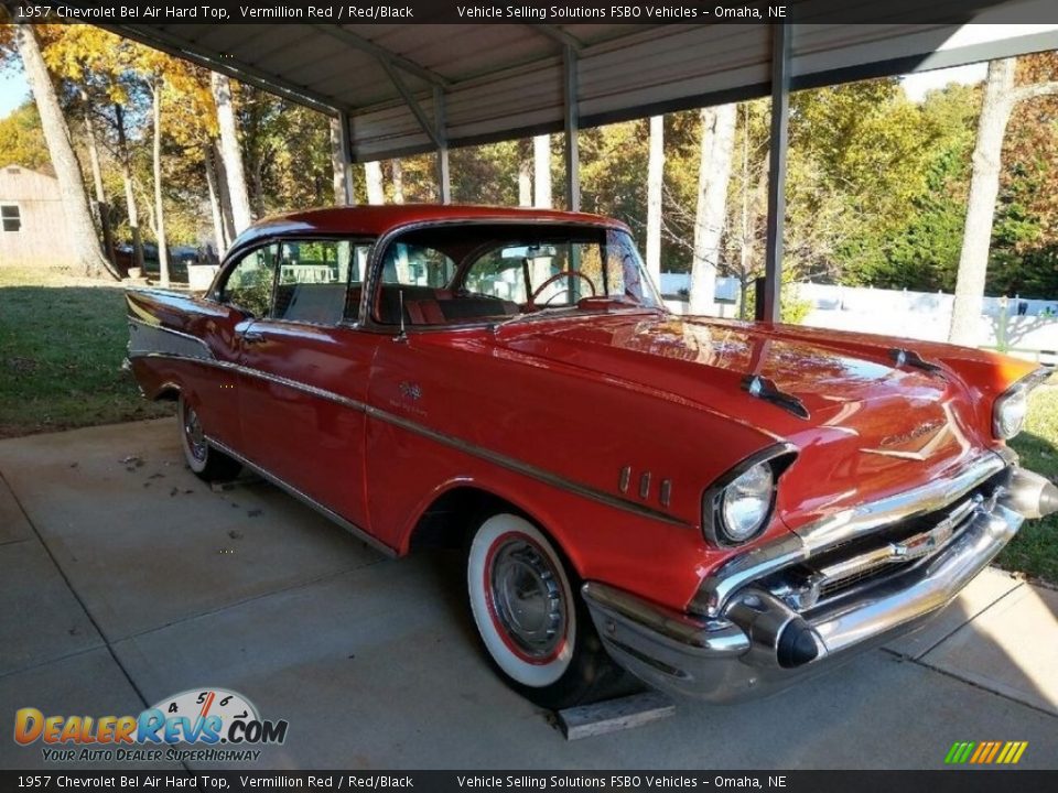 1957 Chevrolet Bel Air Hard Top Vermillion Red / Red/Black Photo #1