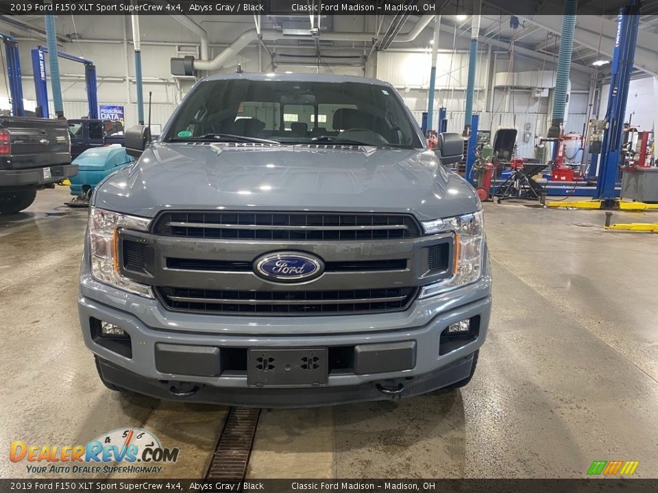 2019 Ford F150 XLT Sport SuperCrew 4x4 Abyss Gray / Black Photo #2