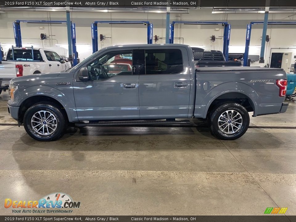 2019 Ford F150 XLT Sport SuperCrew 4x4 Abyss Gray / Black Photo #3