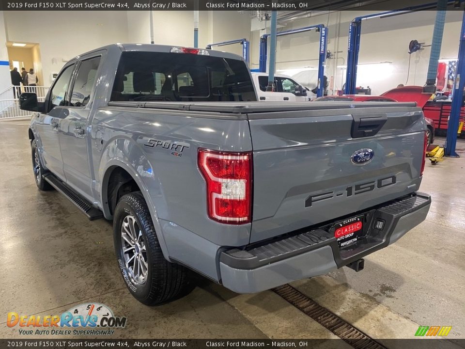 2019 Ford F150 XLT Sport SuperCrew 4x4 Abyss Gray / Black Photo #4