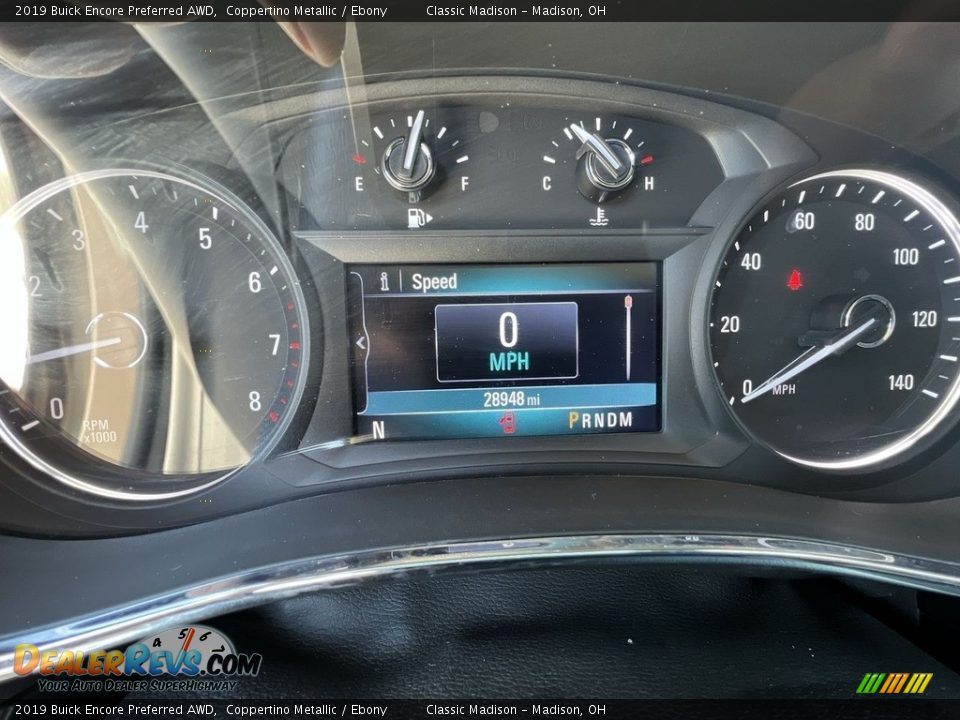 2019 Buick Encore Preferred AWD Coppertino Metallic / Ebony Photo #12
