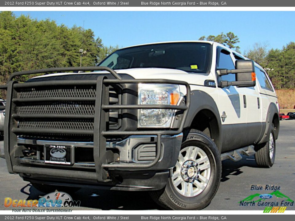 2012 Ford F250 Super Duty XLT Crew Cab 4x4 Oxford White / Steel Photo #1