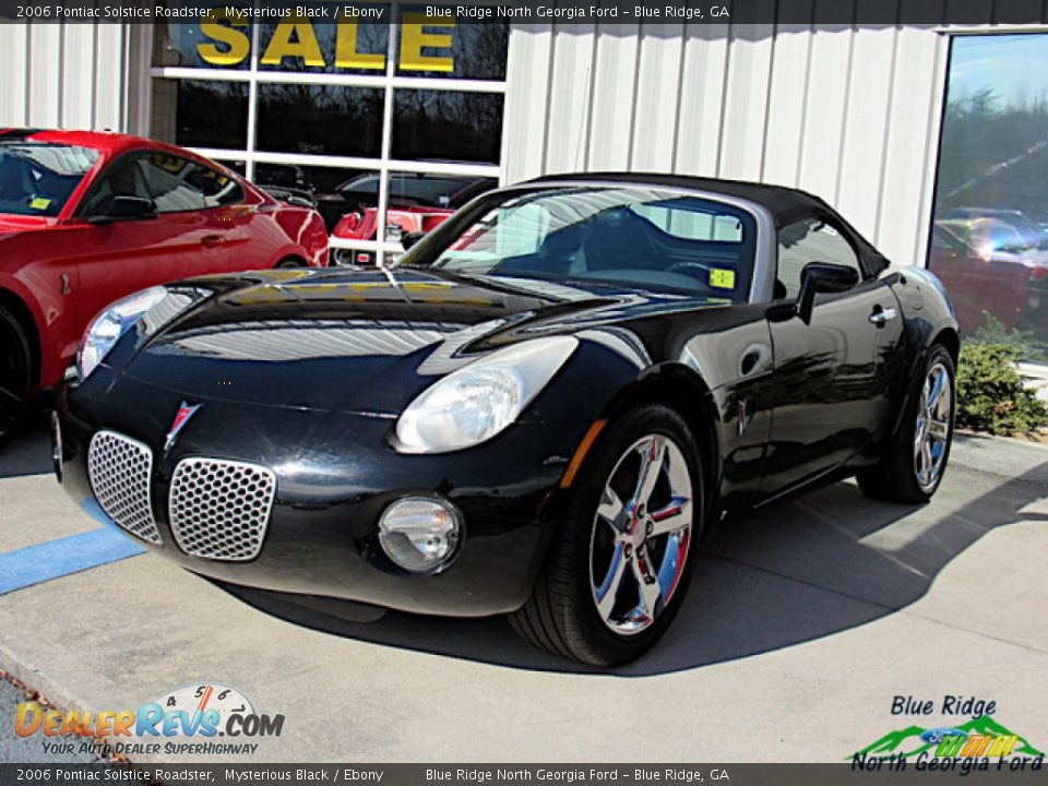 2006 Pontiac Solstice Roadster Mysterious Black / Ebony Photo #1