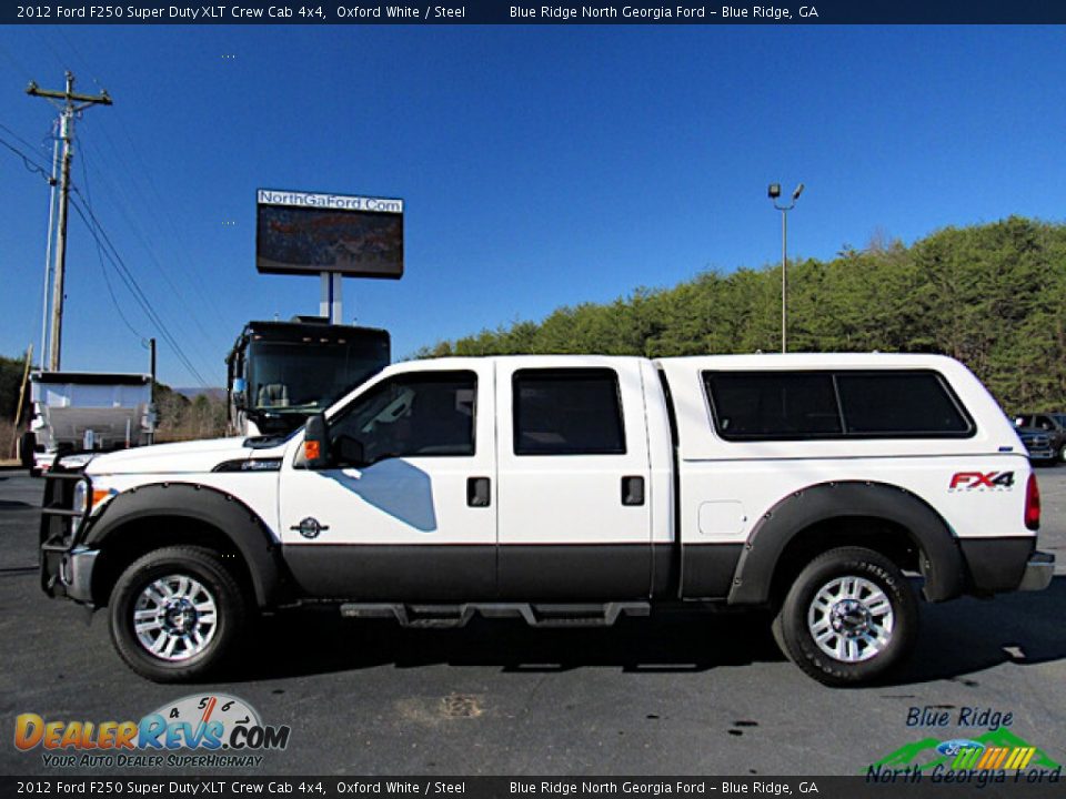 2012 Ford F250 Super Duty XLT Crew Cab 4x4 Oxford White / Steel Photo #2