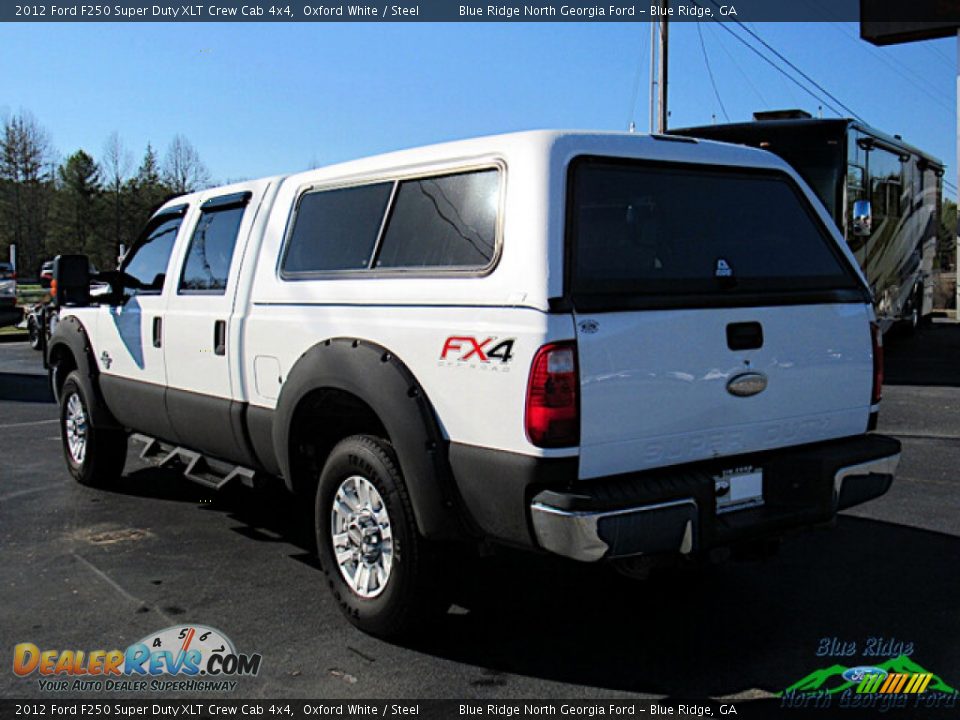 2012 Ford F250 Super Duty XLT Crew Cab 4x4 Oxford White / Steel Photo #3