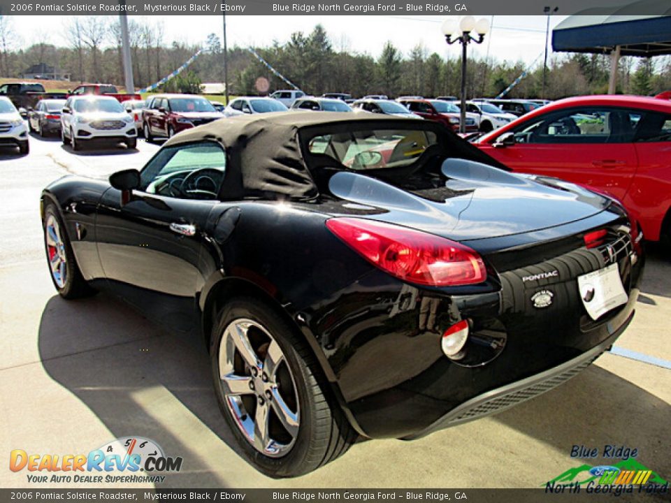 2006 Pontiac Solstice Roadster Mysterious Black / Ebony Photo #4