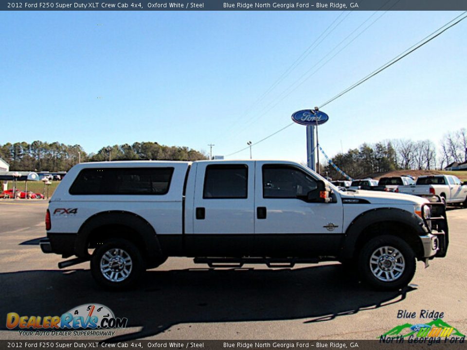 2012 Ford F250 Super Duty XLT Crew Cab 4x4 Oxford White / Steel Photo #6