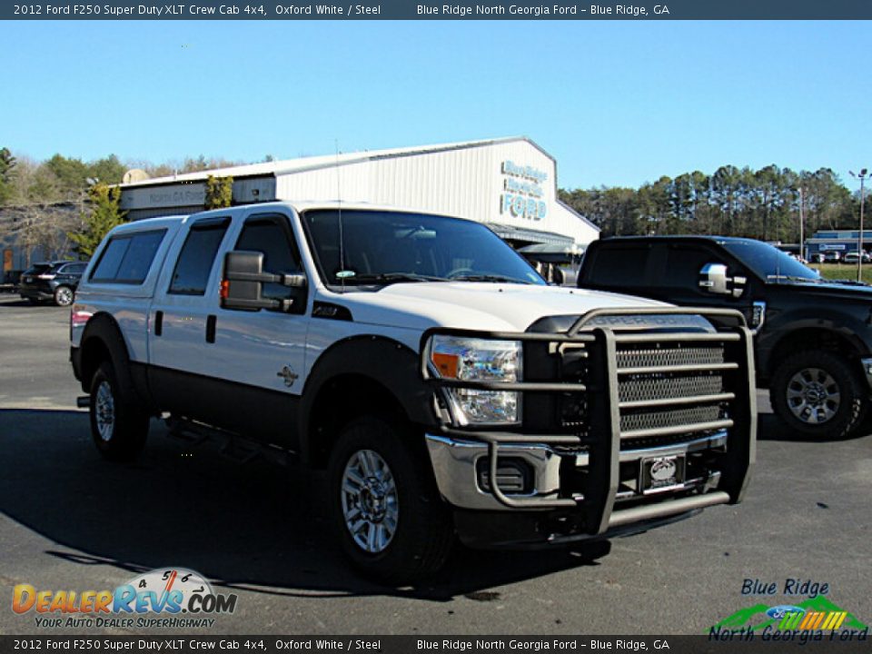 2012 Ford F250 Super Duty XLT Crew Cab 4x4 Oxford White / Steel Photo #7