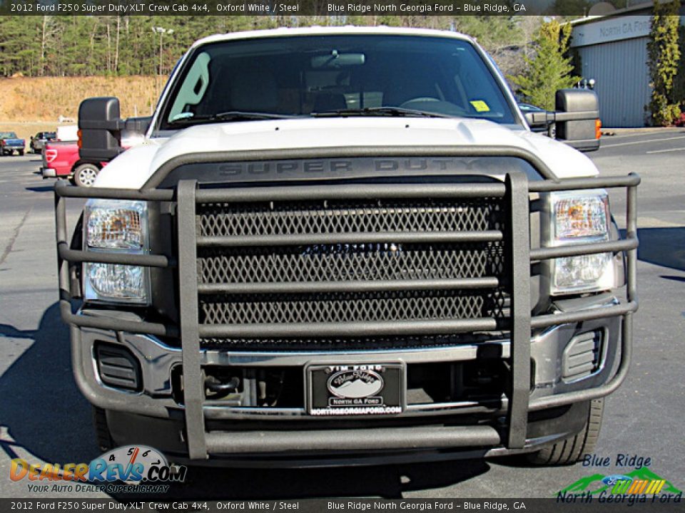 2012 Ford F250 Super Duty XLT Crew Cab 4x4 Oxford White / Steel Photo #8