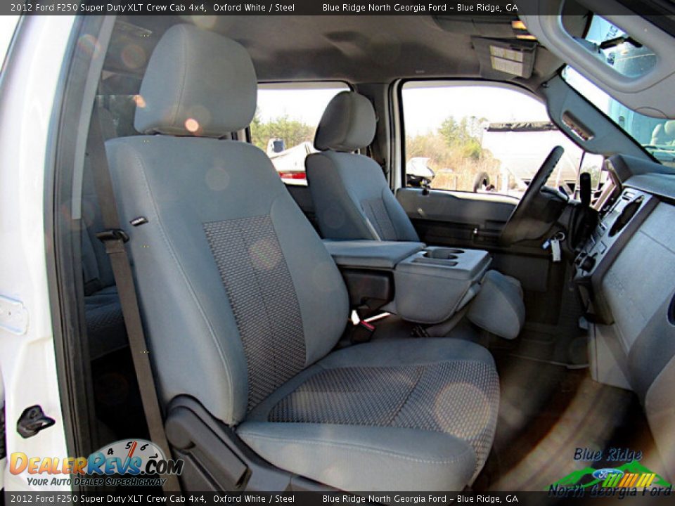 2012 Ford F250 Super Duty XLT Crew Cab 4x4 Oxford White / Steel Photo #12