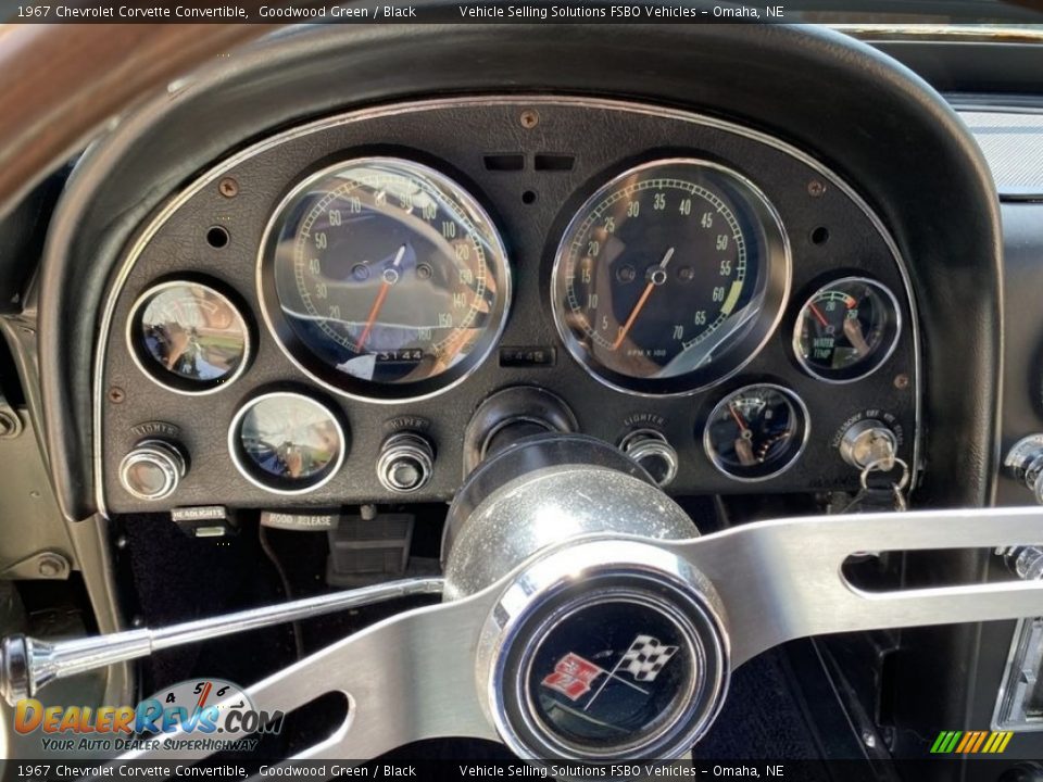 1967 Chevrolet Corvette Convertible Goodwood Green / Black Photo #12