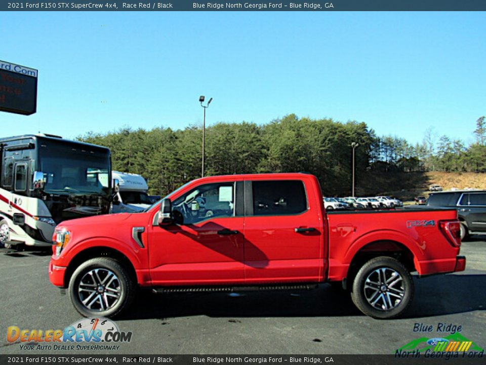 2021 Ford F150 STX SuperCrew 4x4 Race Red / Black Photo #2