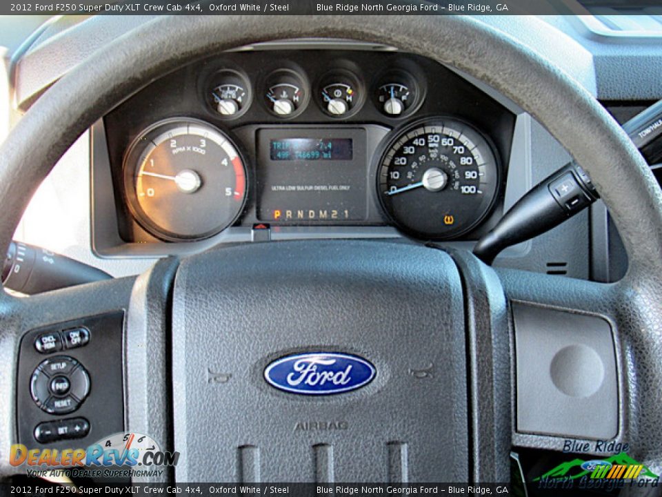 2012 Ford F250 Super Duty XLT Crew Cab 4x4 Oxford White / Steel Photo #17