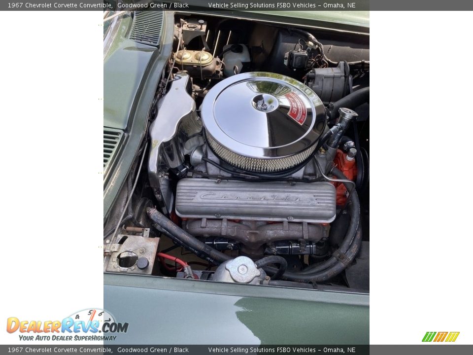 1967 Chevrolet Corvette Convertible Goodwood Green / Black Photo #17