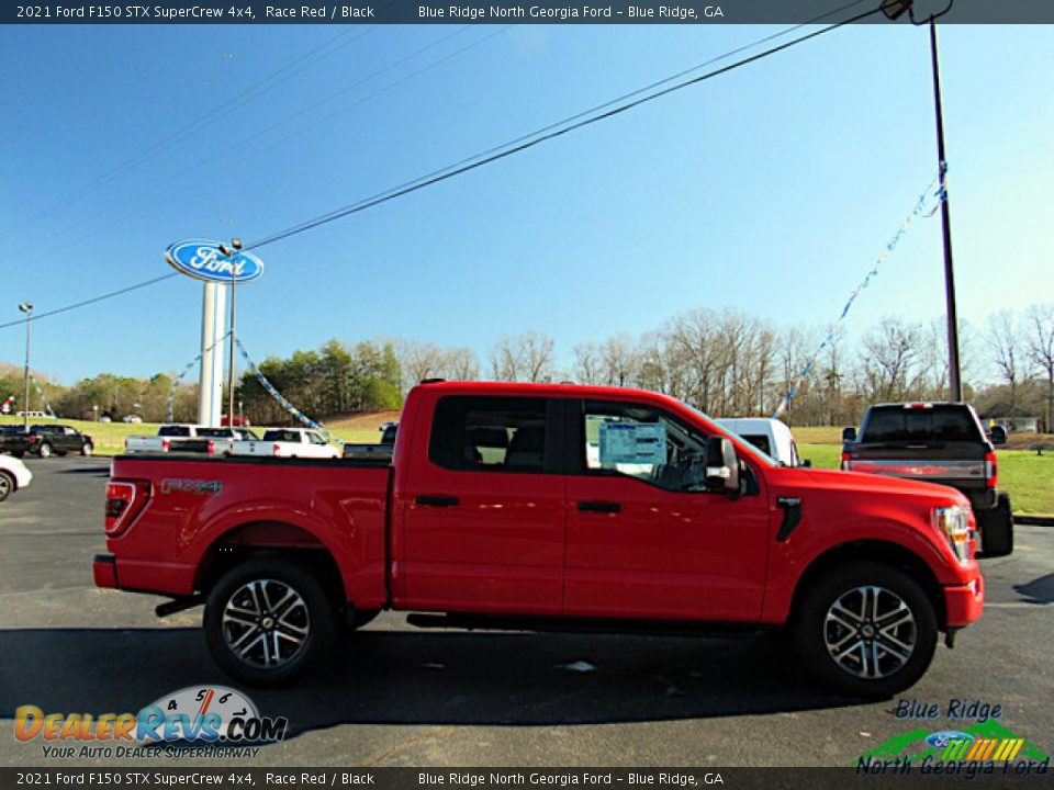 2021 Ford F150 STX SuperCrew 4x4 Race Red / Black Photo #6