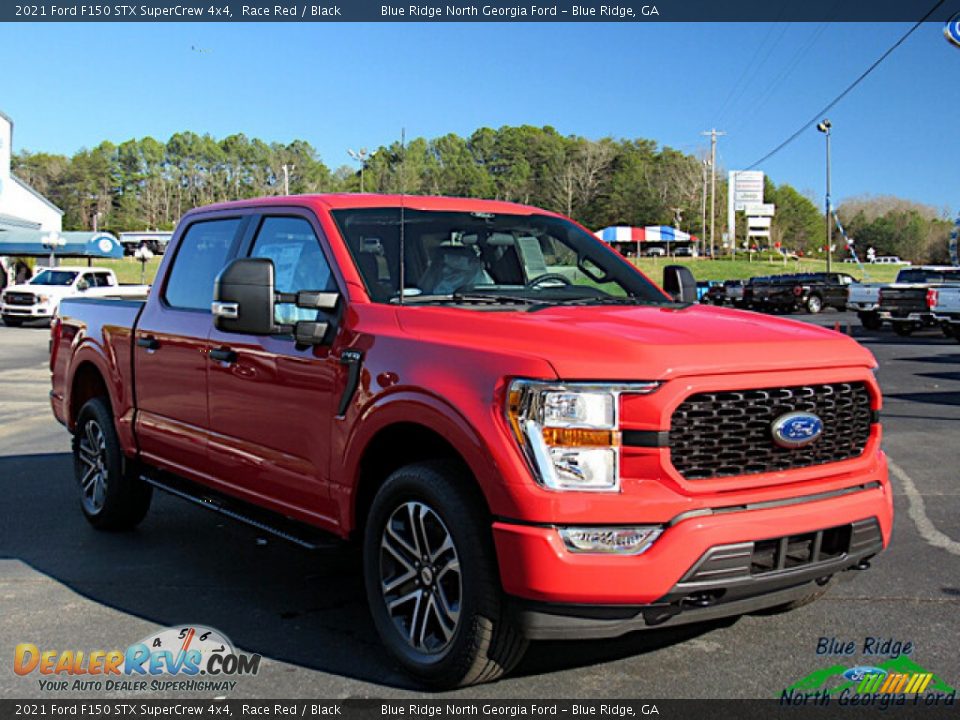 2021 Ford F150 STX SuperCrew 4x4 Race Red / Black Photo #7