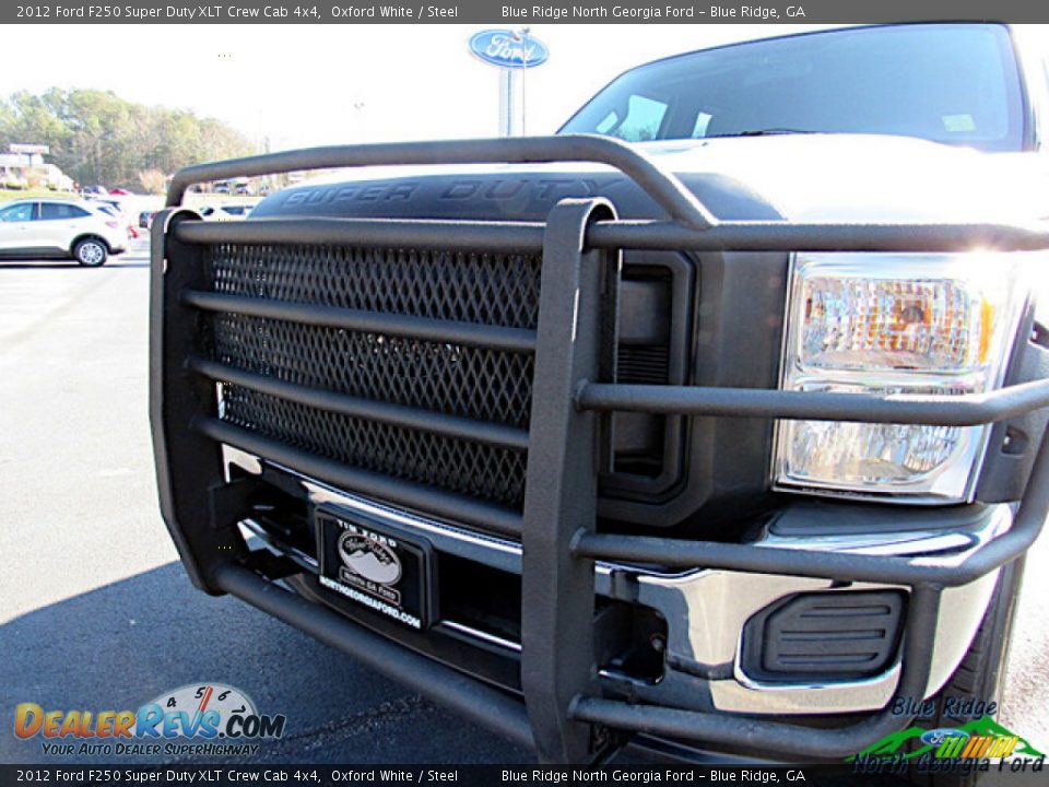 2012 Ford F250 Super Duty XLT Crew Cab 4x4 Oxford White / Steel Photo #23