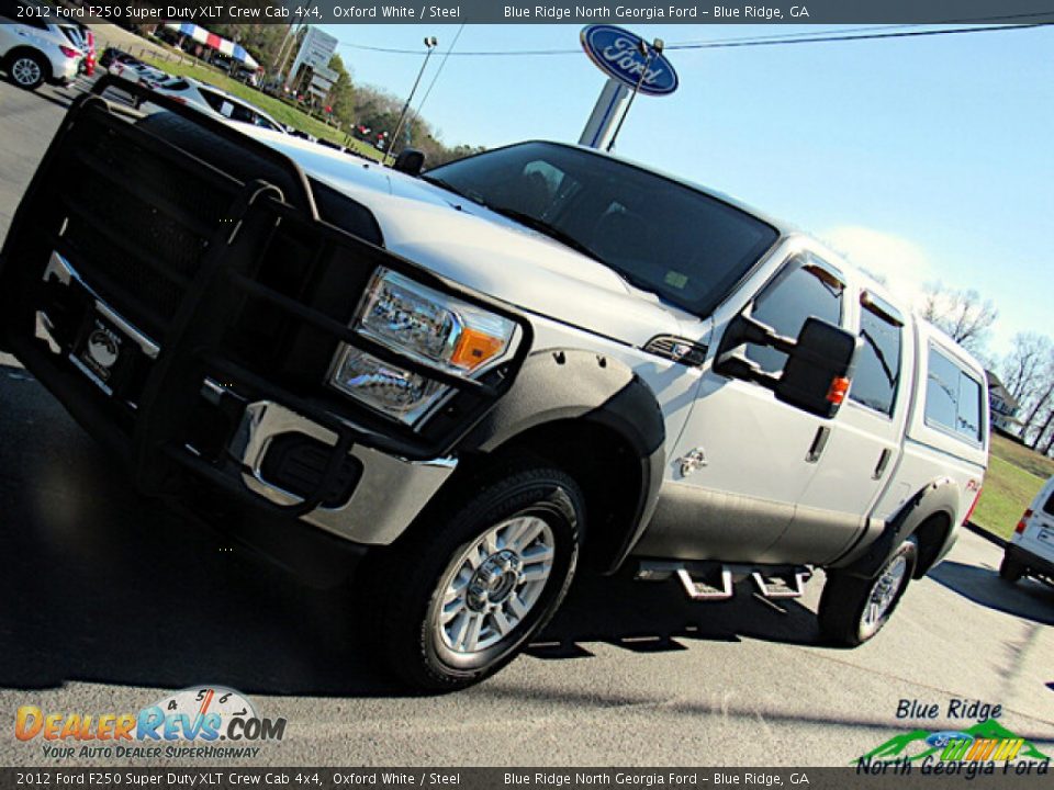 2012 Ford F250 Super Duty XLT Crew Cab 4x4 Oxford White / Steel Photo #24