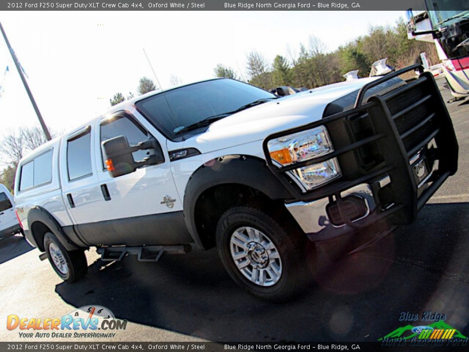 2012 Ford F250 Super Duty XLT Crew Cab 4x4 Oxford White / Steel Photo #25