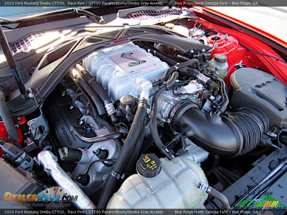 2020 Ford Mustang Shelby GT500 5.2 Liter Supercharged DOHC 32-Valve Ti-VCT Cross Plane Crank V8 Engine Photo #25